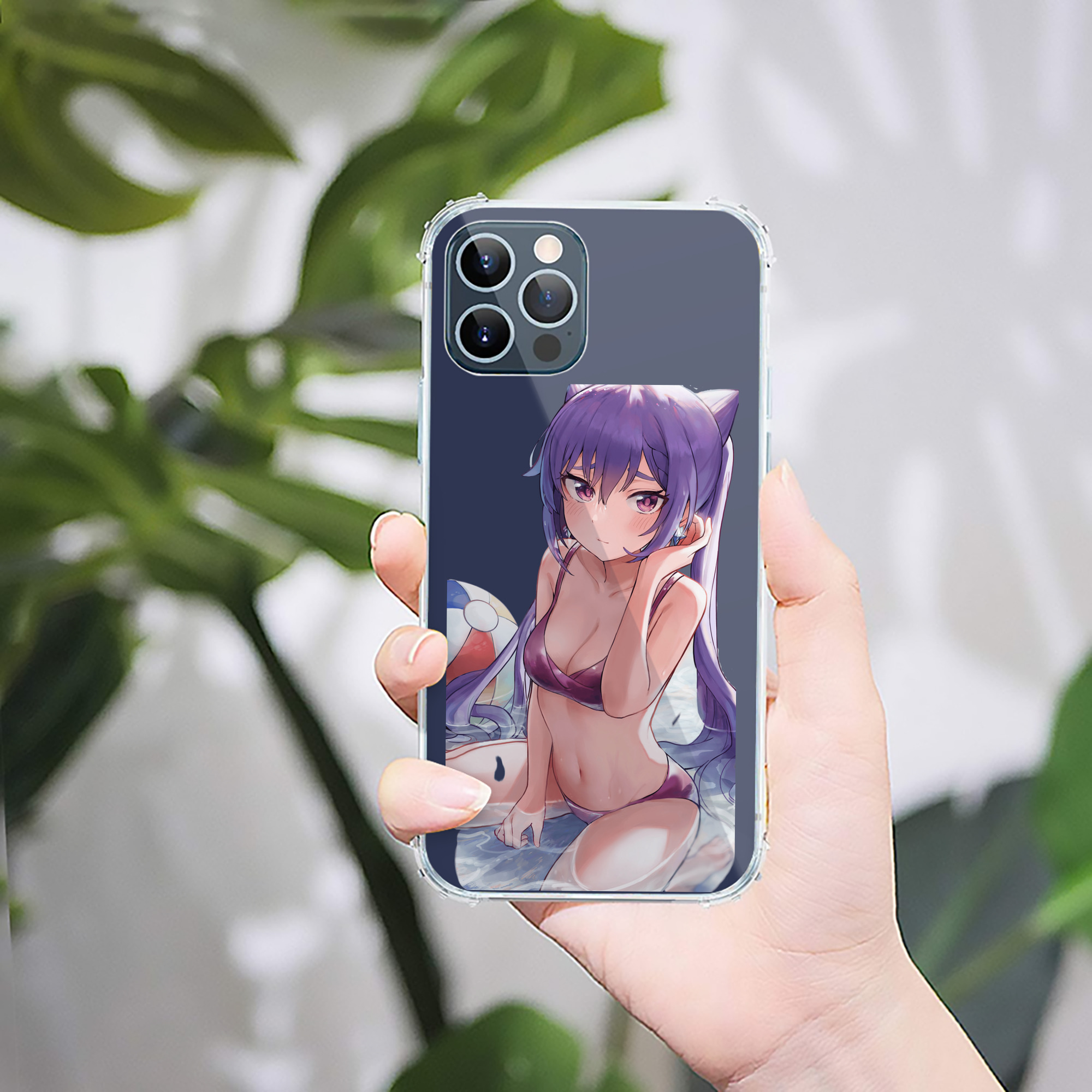 げんし神 刻晴 こくせい genshin Kokusei 【iPhone 12シリーズ対応】透明スマホケース（クリアソフトケース）